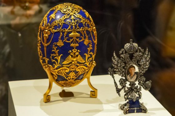 Un uovo di Fabergè in mostra a S.Pietroburgo